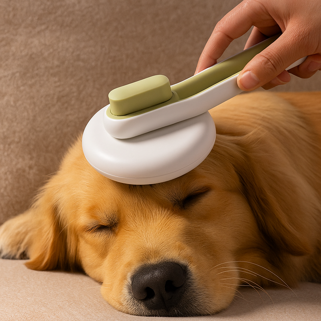 Cepillo para Mascotas con Mecanismo Inteligente